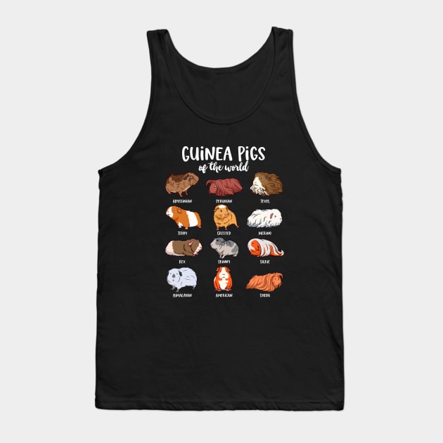 Cartoon guinea pigs - Type of Guinea pigs Tank Top by Modern Medieval Design